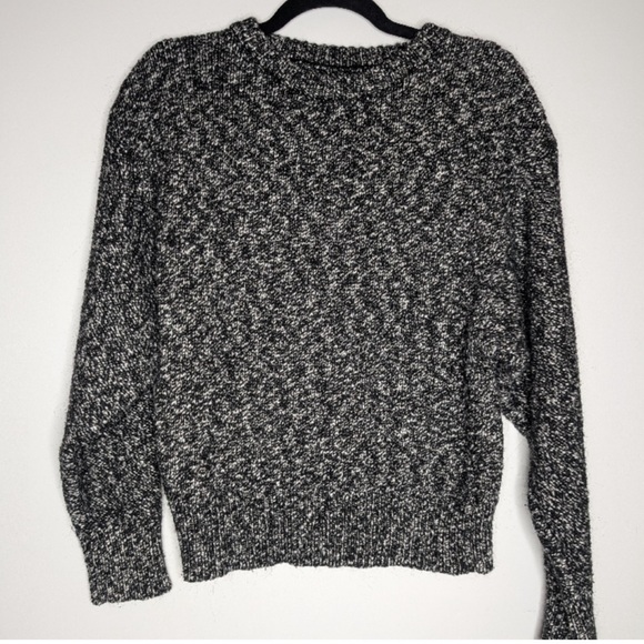 Zara Knit Limited Edition Black White Wool Sweater• Small - Picture 1 of 3